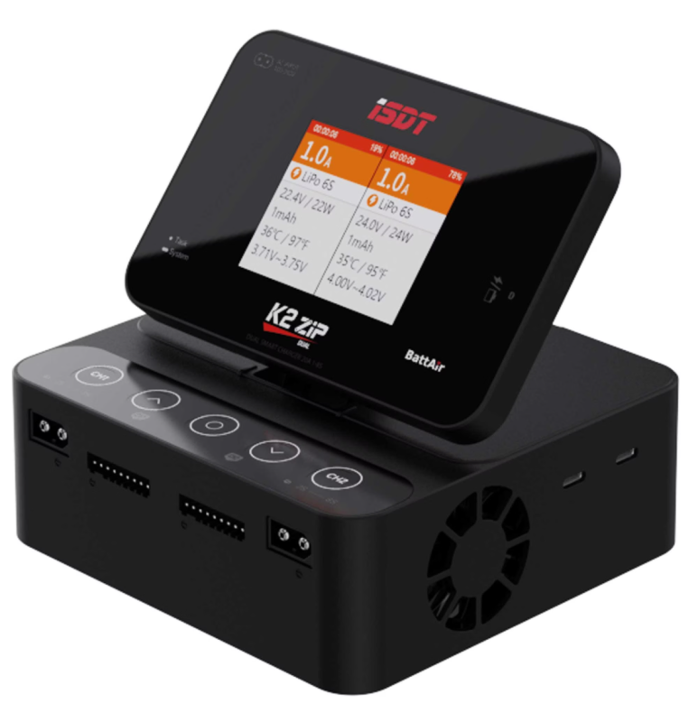 ISDT AC/DC Dual Channel Smart Charger -20A, 1-8S